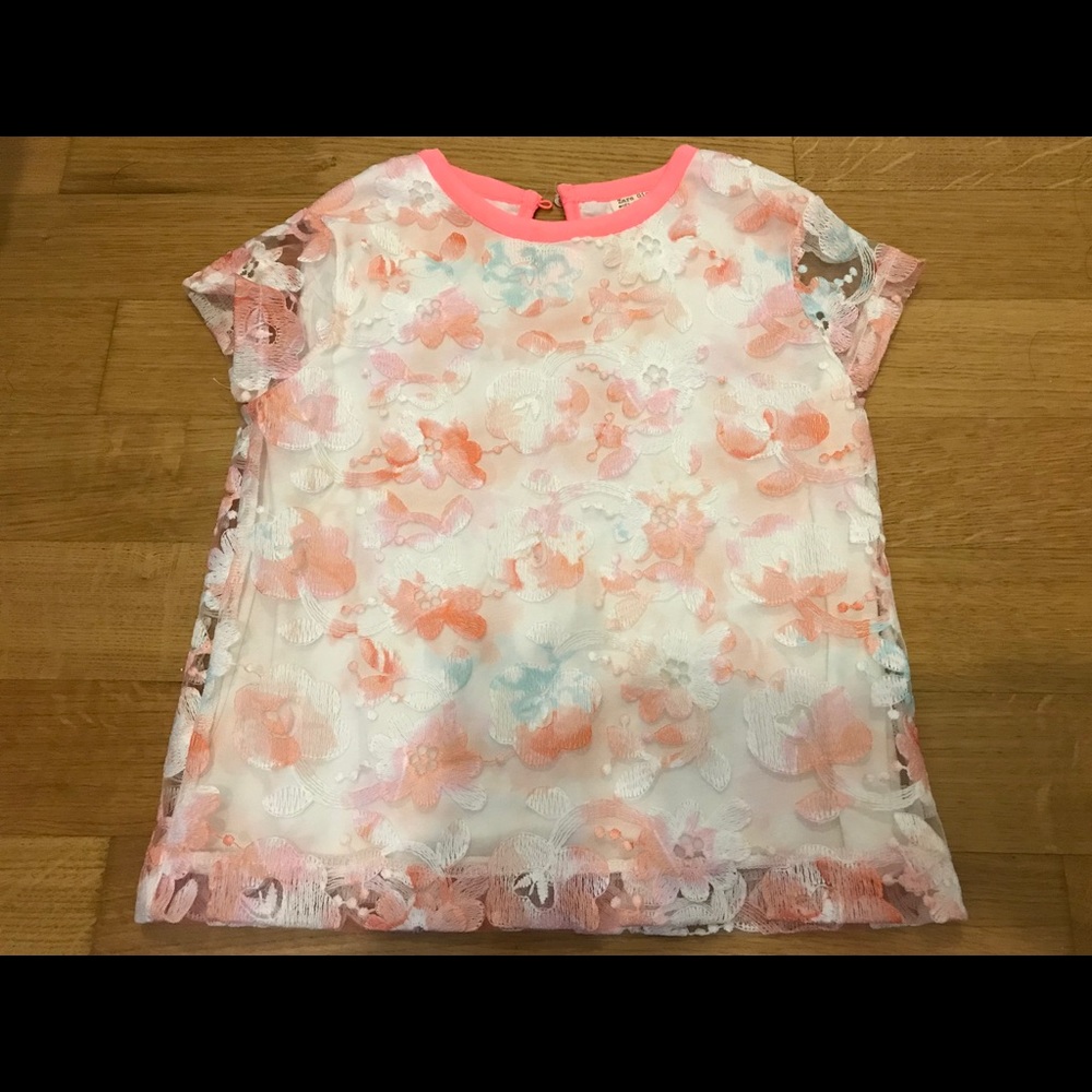 Zara Girls Short Sleeved Shirt